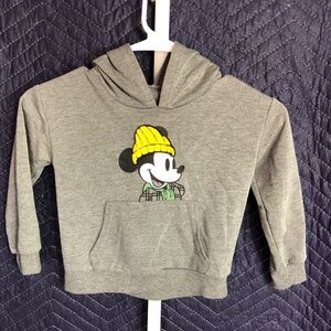 Gray Hoodie with Cartoon Character